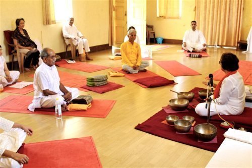 Healing through Sound Therapy – An experiential workshop of healing sounds with Tibetan Singing Bowls, Toning, breathwork & Mudras.